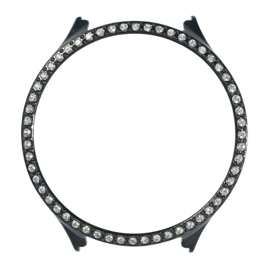 For Samsung Galaxy Watch 5 44mm TPU Shockproof Silicone Case With Diamond(Black) by bashfashion