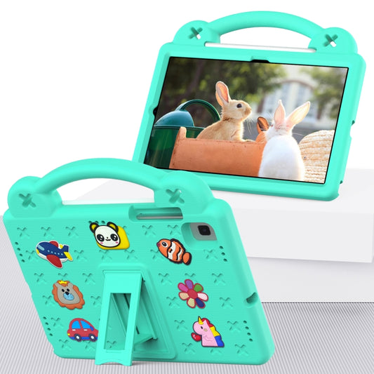 For Samsung Galaxy Tab A7 10.4 2020 T500/T505 Handle Kickstand Children EVA Shockproof Tablet Case(Mint Green) by bashfashion