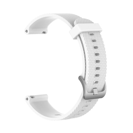 For POLAR Ignite Fashion Textured Silicone Replacement Watch Band(White) by bashfashion