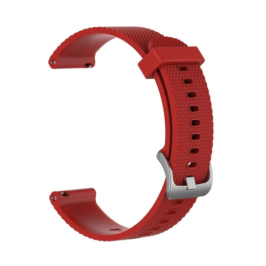 For POLAR Ignite Fashion Textured Silicone Replacement Watch Band(Red) by bashfashion