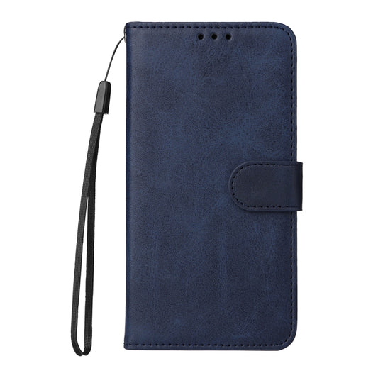 For iPhone 14 JSM Calf Texture Leather Phone Case (Blue) by JUNSUNMAY