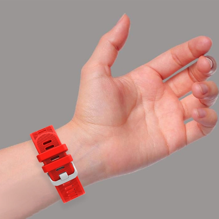 For Garmin Approach S40 20mm Silicone Twill Watch Band(White) by bashfashion