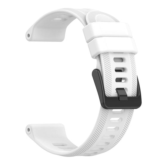 For Garmin Instinct 2 22mm Solid Color Silicone Watch Band(White) by bashfashion
