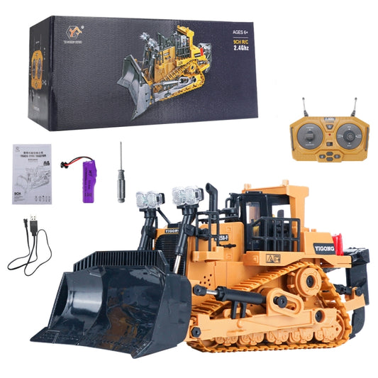 Mofun 1046 2.4G remote control nine channel engineering vehicle 1:24 multi-function crawler heavy bulldozer by MoFun