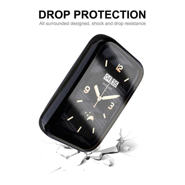 For Xiaomi Mi Band 7 Pro ENKAY Hat-Prince Full Coverage Electroplated TPU Screen Protection Case(Black) by ENKAY