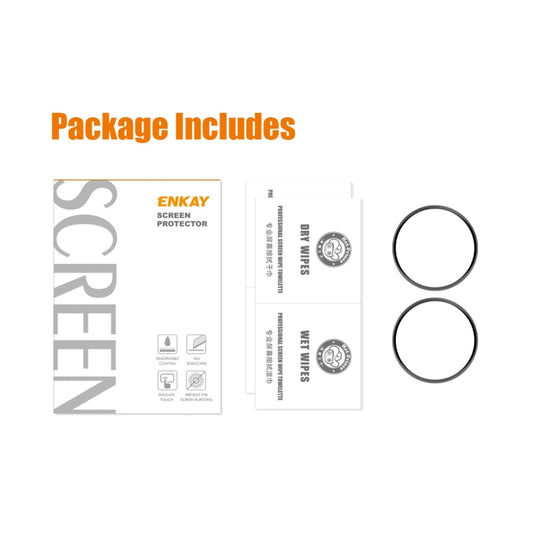 2 PCS For Xiaomi Watch S1 Pro ENKAY 3D Full Coverage Screen Protector Film by ENKAY