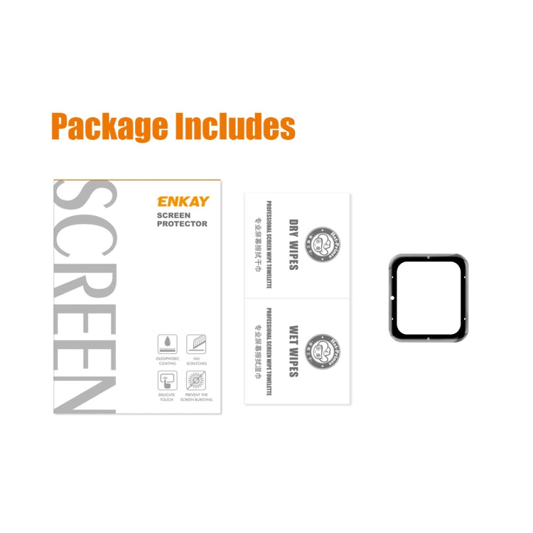 1 PCS For Garmin Venu SQ 2 ENKAY 3D Full Coverage Soft PC Edge + PMMA HD Screen Protector Film(Music Version) by ENKAY