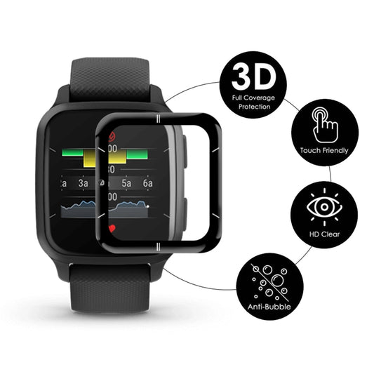 5 PCS For Garmin Venu SQ 2 ENKAY 3D Full Coverage Soft PC Edge + PMMA HD Screen Protector Film(Sport Version) by ENKAY