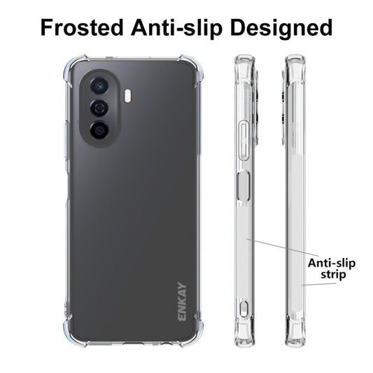 For Huawei Enjoy 50 4G / Nova Y70 Plus 4G Global ENKAY Clear TPU Shockproof Phone Case by ENKAY