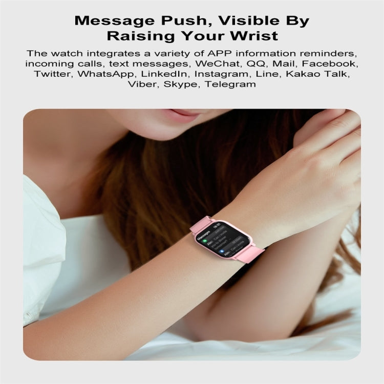ZW32 1.85 inch Color Screen Smart Watch,Support Heart Rate Monitoring/Blood Pressure Monitoring(Blue) by bashfashion