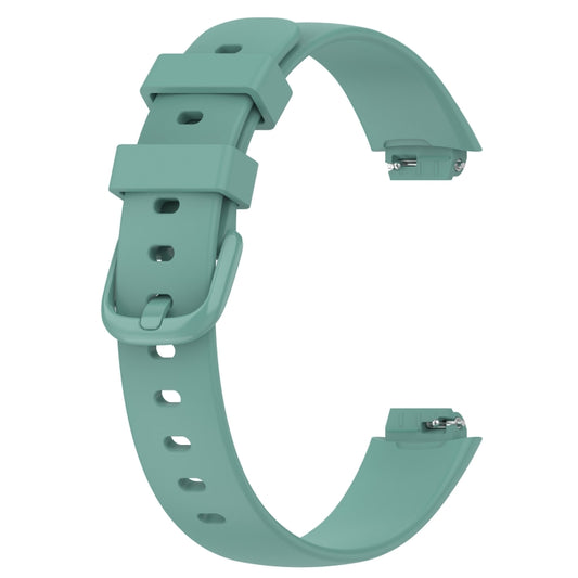 For Fitbit Inspire 3 Solid Color Silicone Watch Band, Size:S(Green) by bashfashion