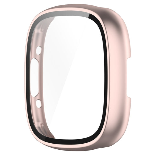 For Fitbit Sense 2 PC+ Toughened Film Integrated Protective Case(Rose Gold) by bashfashion
