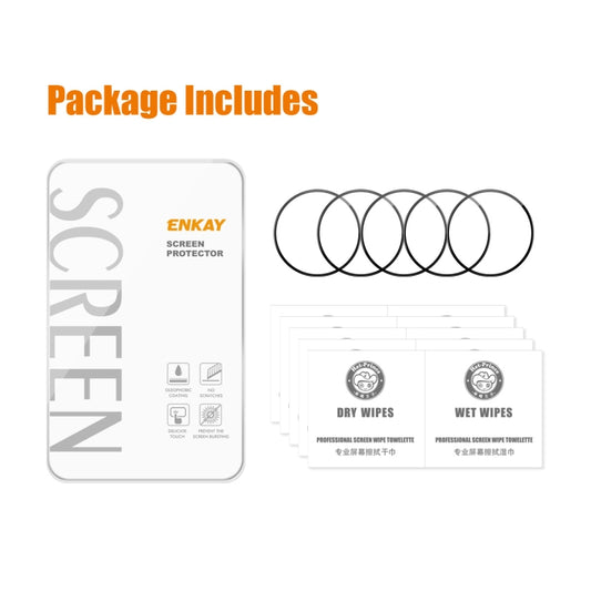 5pcs For Huawei Watch GT Cyber ENKAY 3D Full Coverage Soft PC Edge + PMMA HD Screen Protector Film by ENKAY