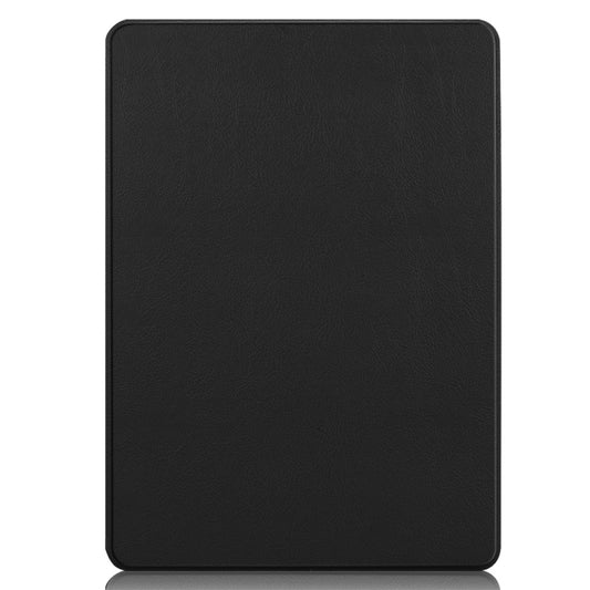 For Microsoft Surface Pro 9 JUNSUNMAY Custer Solid Color 3-Fold Stand Leather Tablet Case(Black) by JUNSUNMAY