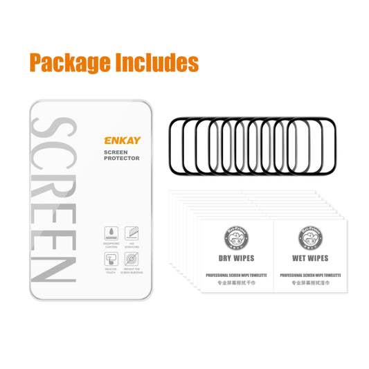 10 PCS For Redmi Watch 3 ENKAY 3D Full Coverage Soft PC Edge + PMMA HD Screen Protector Film by ENKAY