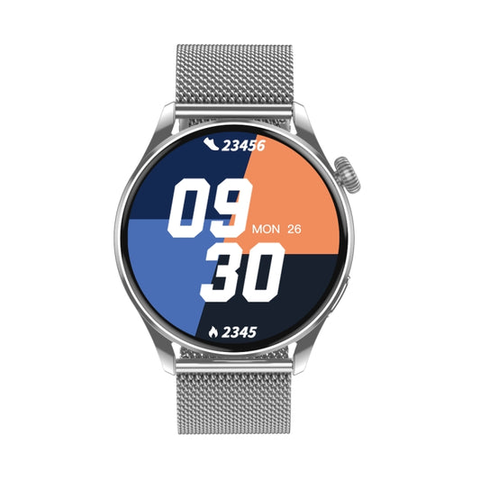 Q3 Max 1.36 inch Color Screen Smart Watch,Steel Strap,Support Heart Rate Monitoring / Blood Pressure Monitoring(Silver) by bashfashion
