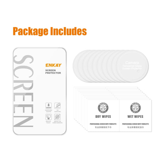 10pcs For OnePlus 11 ENKAY Hat-Prince 9H Rear Camera Lens Tempered Glass Film by ENKAY