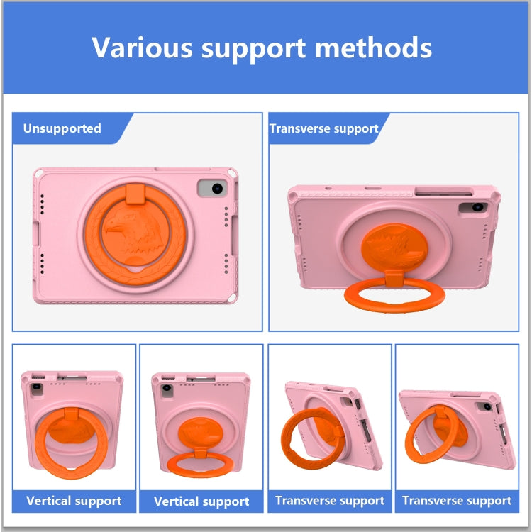 For Samsung Galaxy Tab S6 Lite 2024 EVA Hybrid PC Shockproof Tablet Case with Frame(Pink) by bashfashion