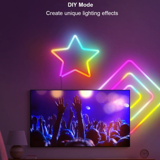 NH021 Waterproof 3m TUYA WIFI Music Sync RGB Neon Rope Light by bashfashion