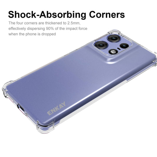 For Motorola Edge 50 Pro 5G ENKAY Hat-Prince Transparent TPU Shockproof Phone Case by ENKAY