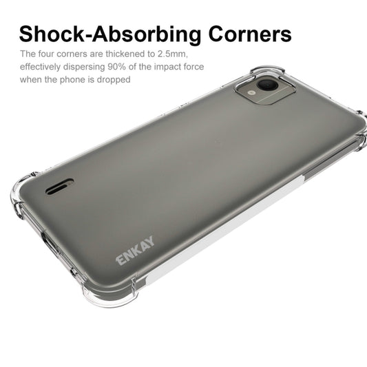 For Nokia C110 4G ENKAY Transparent TPU Shockproof Phone Case by ENKAY