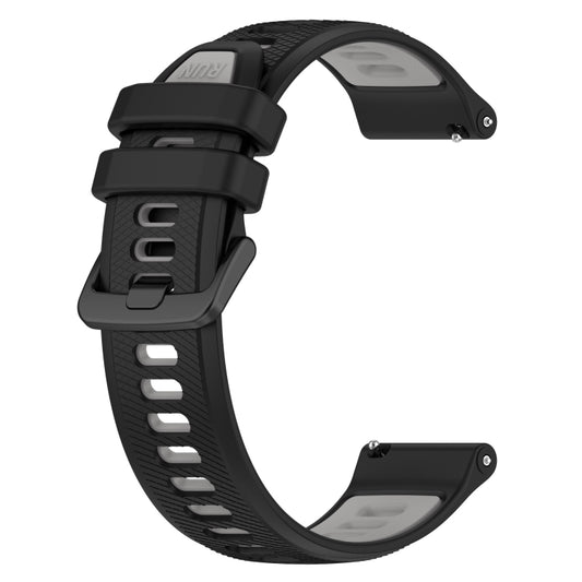 For Honor Watch Dream 22mm Sports Two-Color Silicone Watch Band(Black+Grey) by bashfashion