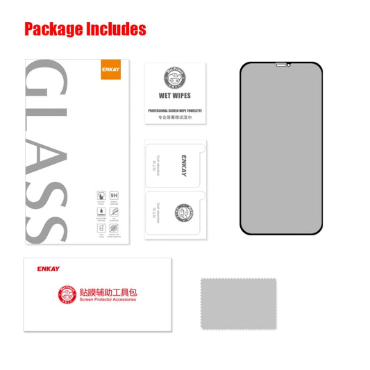 For iPhone 11 Pro Max ENKAY Hat-Prince 25 Degree Privacy 8K UHD AGC Tempered Glass Film by ENKAY