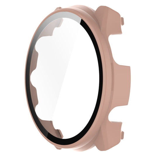 For Garmin Forerunner 965 PC + Toughened Film Integrated Watch Protective Case(Pink) by bashfashion