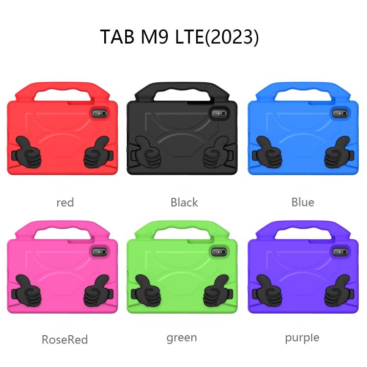 For Lenovo Tab M9 LTE 2023 Thumb Bracket EVA Shockproof Tablet Case(black) by bashfashion