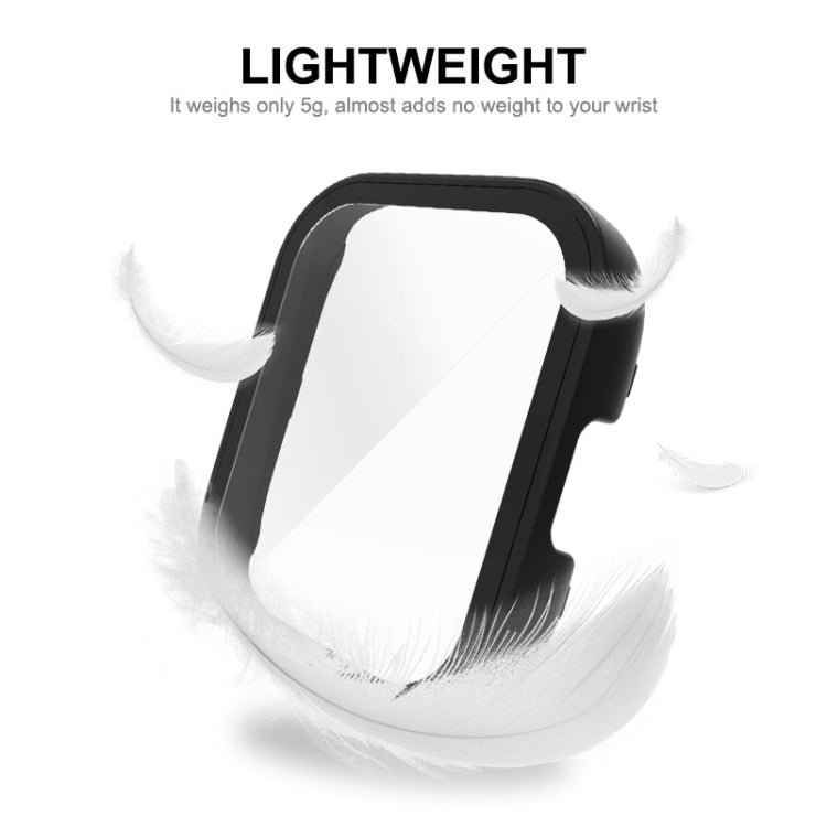 For Redmi Watch 3 ENKAY Hat-Prince Full Coverage PC Frame + Tempered Glass Film Watch Case(Transparent) by ENKAY