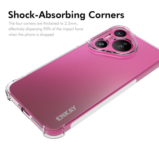 For Huawei Pura 70 ENKAY Hat-Prince Transparent TPU Shockproof Phone Case by ENKAY