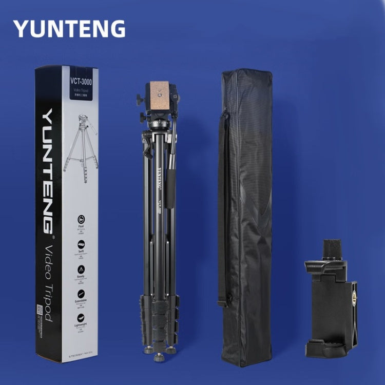 Yunteng VCT-3000 Professional Aluminum Tripod Camera Stand with Pan Head by YUNTENG