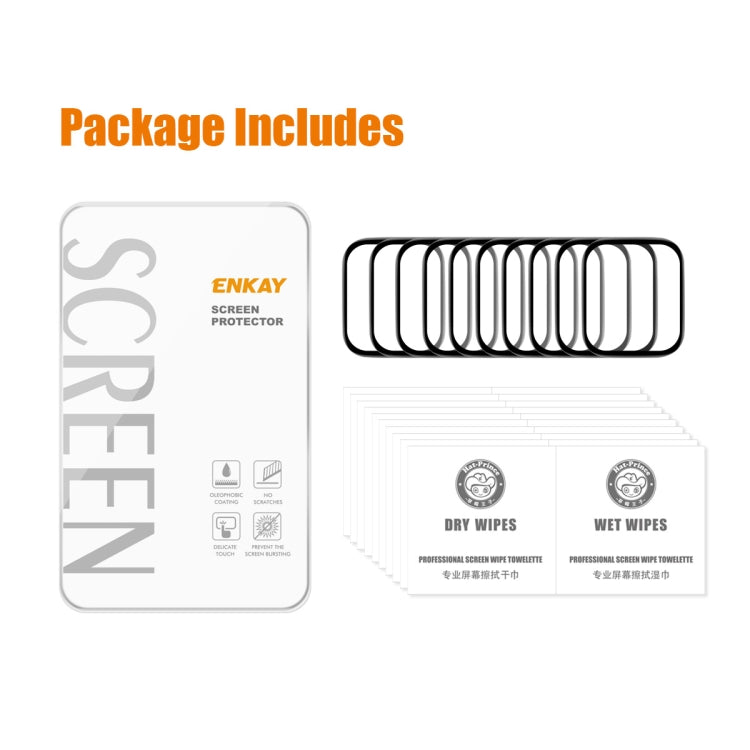 For Redmi Watch 3 Lite 10pcs ENKAY ENKAY 3D Full Coverage Soft PC Edge PMMA HD Screen Film by ENKAY