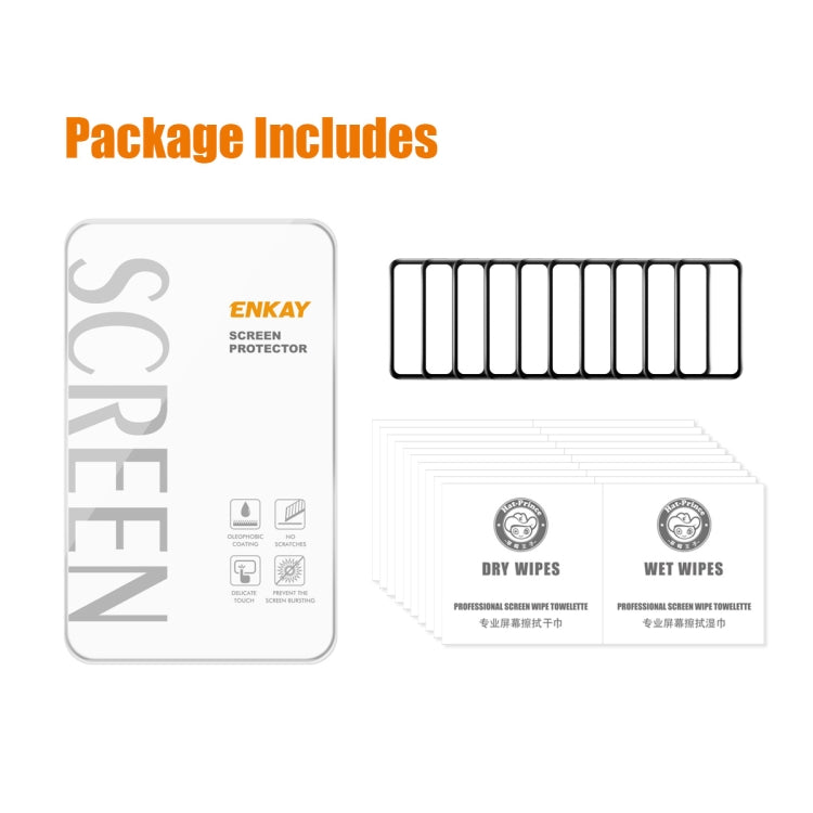 For Xiaomi Smart Band 9 Active 10pcs ENKAY ENKAY 3D Full Coverage Soft PC Edge PMMA HD Screen Film by ENKAY