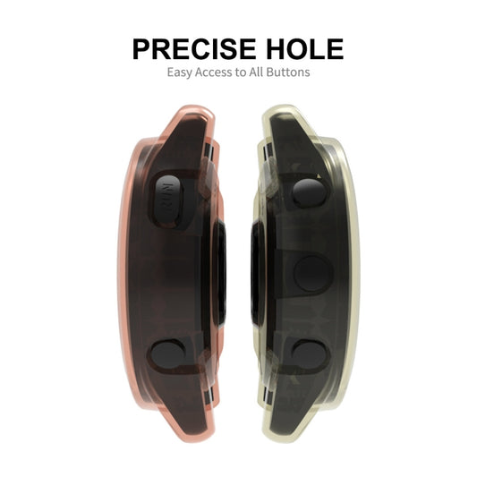 For Garmin Forerunner 265S ENKAY Hat-Prince Transparent TPU Frame Drop Protection Case(Purple) by ENKAY