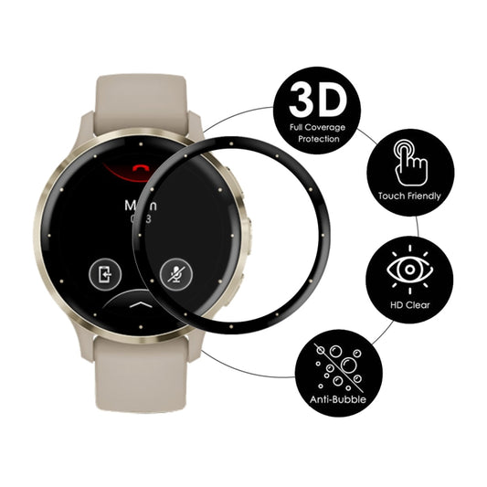For Garmin Venu 3S ENKAY 3D Full Coverage Soft PC Edge PMMA HD Screen Protector Film by ENKAY