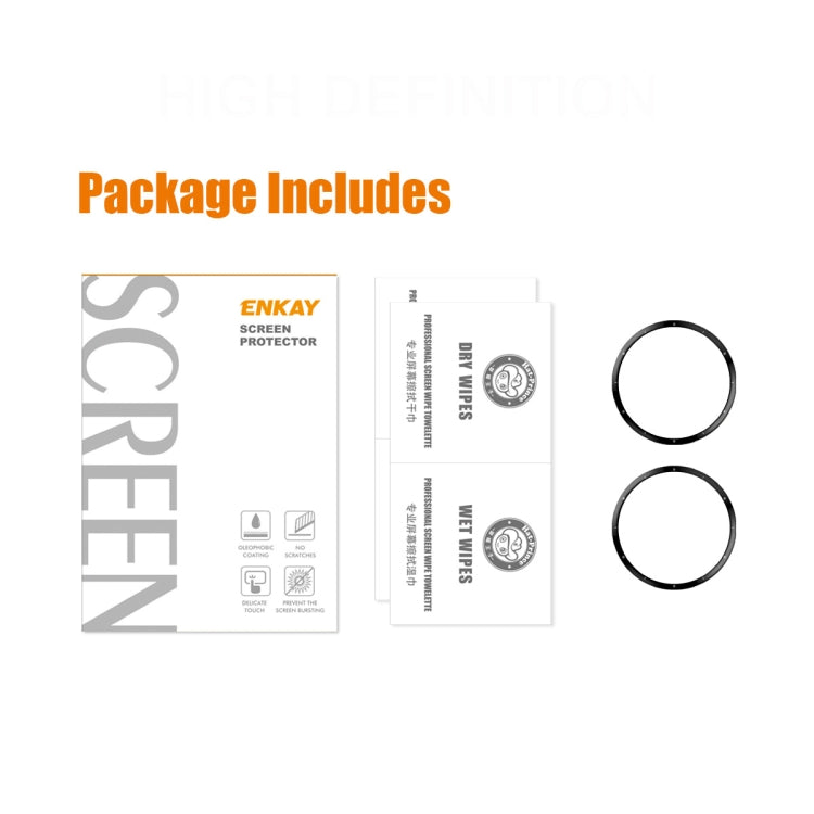 For Garmin Venu 3 2pcs ENKAY 3D Full Coverage Soft PC Edge PMMA HD Screen Protector Film by ENKAY