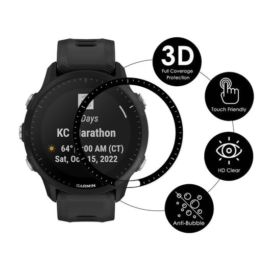 For Garmin Forerunner 955 / 955 Solar 2pcs ENKAY 3D Full Coverage Soft PC Edge PMMA HD Screen Protector Film by ENKAY