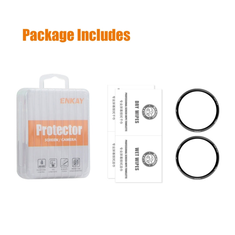 For Garmin Forerunner 245 / 245 Music 2pcs ENKAY 3D Full Coverage Soft PC Edge PMMA HD Screen Protector Film by ENKAY