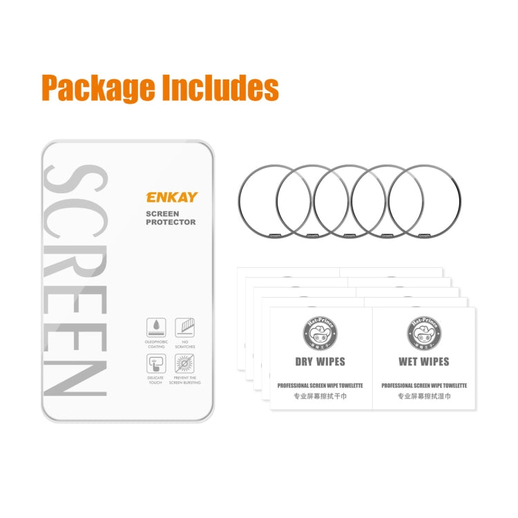 For Garmin epix Pro (Gen 2) 51mm 5pcs ENKAY 3D Full Coverage Soft PC Edge PMMA HD Screen Protector Film by ENKAY