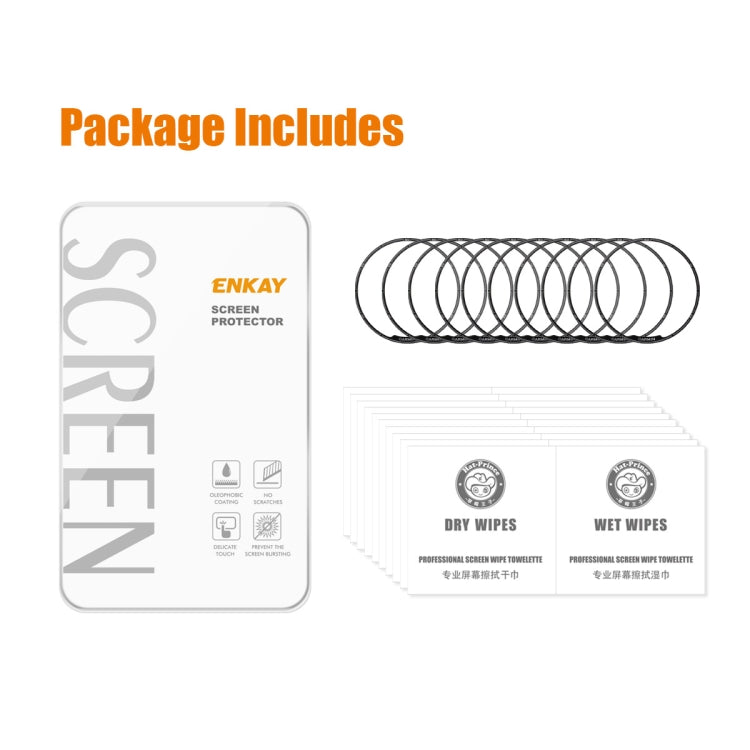 For Garmin Fenix 7 Pro 10pcs ENKAY 3D Full Coverage Soft PC Edge PMMA HD Screen Protector Film by ENKAY