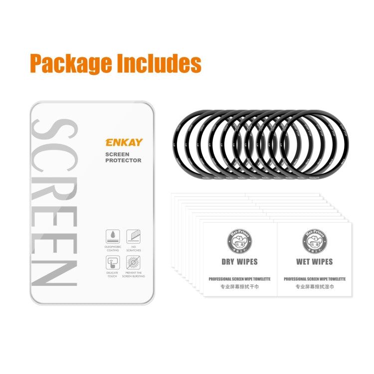 For Garmin Forerunner 245 / 245 Music 10pcs ENKAY 3D Full Coverage Soft PC Edge PMMA HD Screen Protector Film by ENKAY