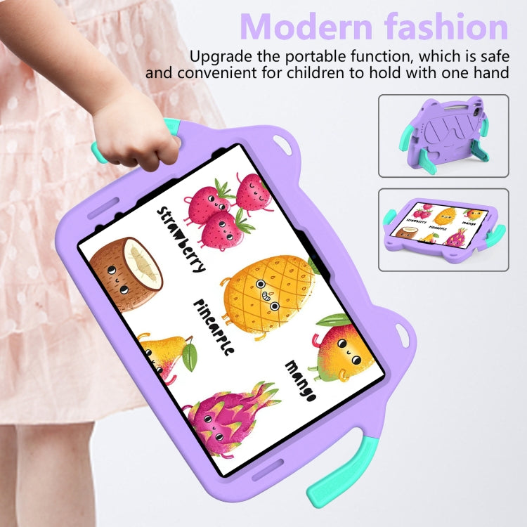 For iPad Pro 11 2025 / 2024 Ice Baby EVA Shockproof Hard PC Tablet Case(LightePurple+Mint Green) by bashfashion