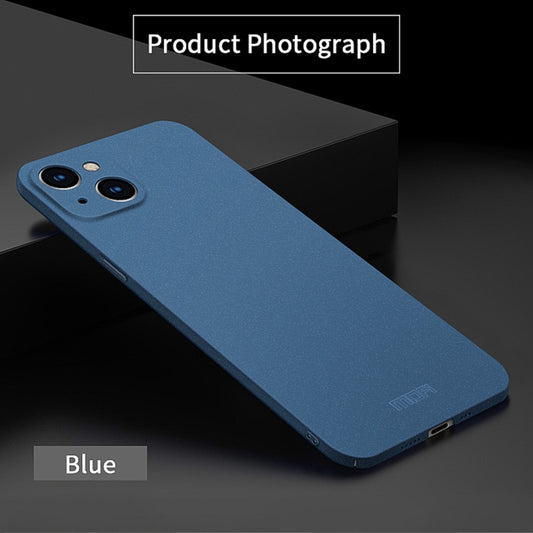 For iPhone 15 MOFI Fandun Series Frosted PC Ultra-thin All-inclusive Phone Case(Blue) by MOFI