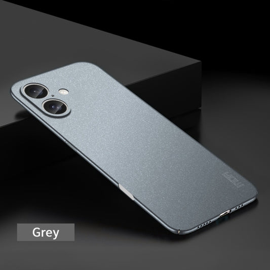 For iPhone 16 MOFI Fandun Series Frosted PC Ultra-thin All-inclusive Phone Case(Gray) by MOFI