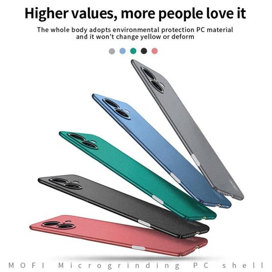 For iPhone 17 MOFI Fandun Series Frosted PC Ultra-thin All-inclusive Phone Case(Blue) by MOFI