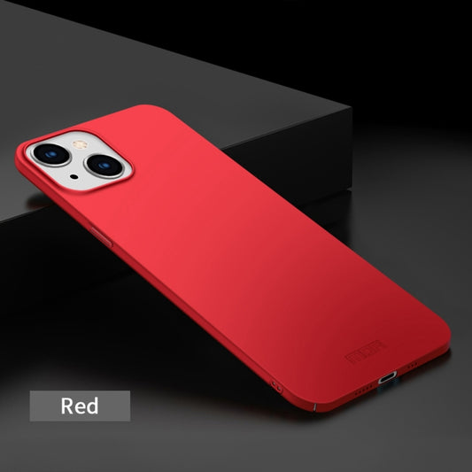 For iPhone 15 MOFI Frosted PC Ultra-thin Hard Phone Case(Red) by MOFI