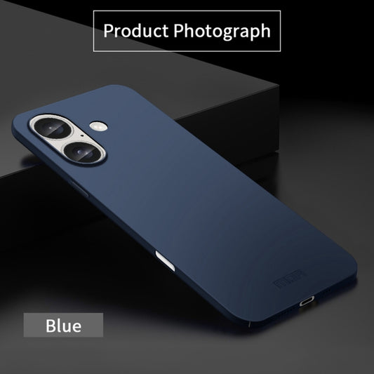 For iPhone 16 MOFI Frosted PC Ultra-thin Hard Phone Case(Blue) by MOFI