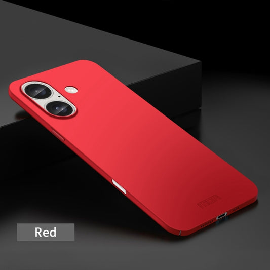 For iPhone 16 MOFI Frosted PC Ultra-thin Hard Phone Case(Red) by MOFI