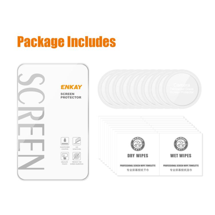 For Samsung Galaxy Watch Ultra 47mm / Ultra 2025 10pcs ENKAY 0.2mm 9H Tempered Glass Screen Protector Watch Film by ENKAY